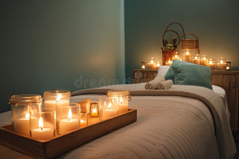 Aromatherapy Treatment Room, with Diffusers and Candles Creating a ... Aromatherapy Candles: Creating a Relaxing Atmosphere