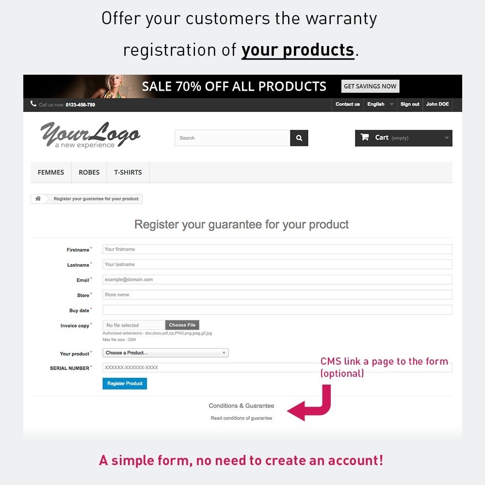 Registration of product warranty by customer What to Include in a Product Warranty Online